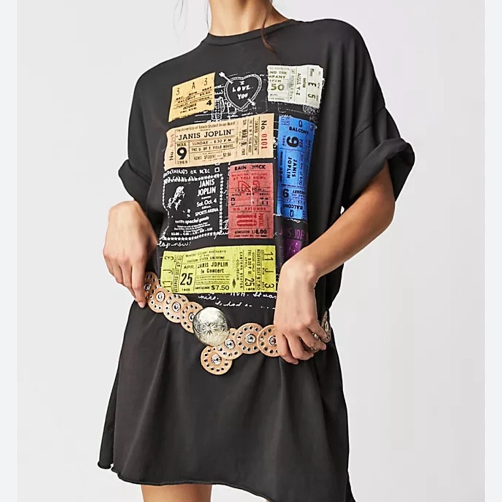 Daydreamer Black Graphic T-Shirt Dress